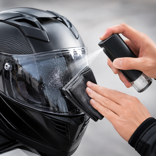 Portable Visor Cleaner (Spray & Wipe)